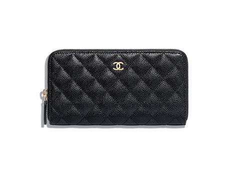 chanel zippy long wallet|chanel large zip around wallet.